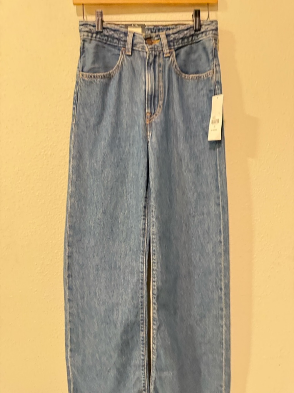 Levi's Ribcage Wide Leg Braided high waist Jeans size 24 NWT - Picture 6 of 14
